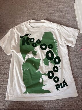 Tyler the Creator White Short Sleeve Tee with Green Graphic Design
